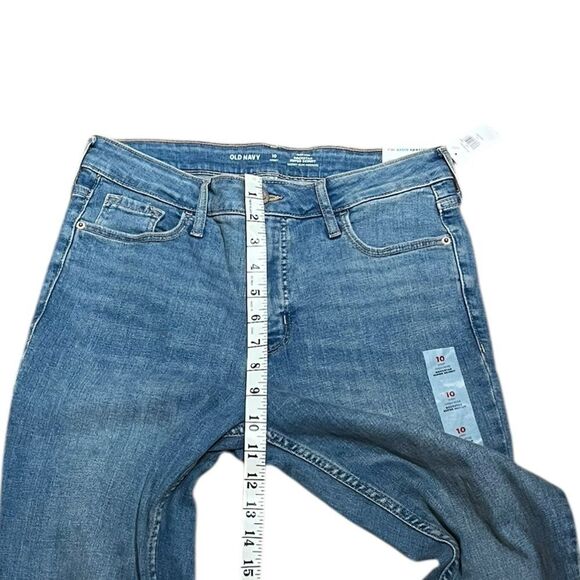 Old Navy Women’s Blue High-Rise Rockstar Super Skinny Denim Jeans, Size 10S, NWT - Picture 9 of 10